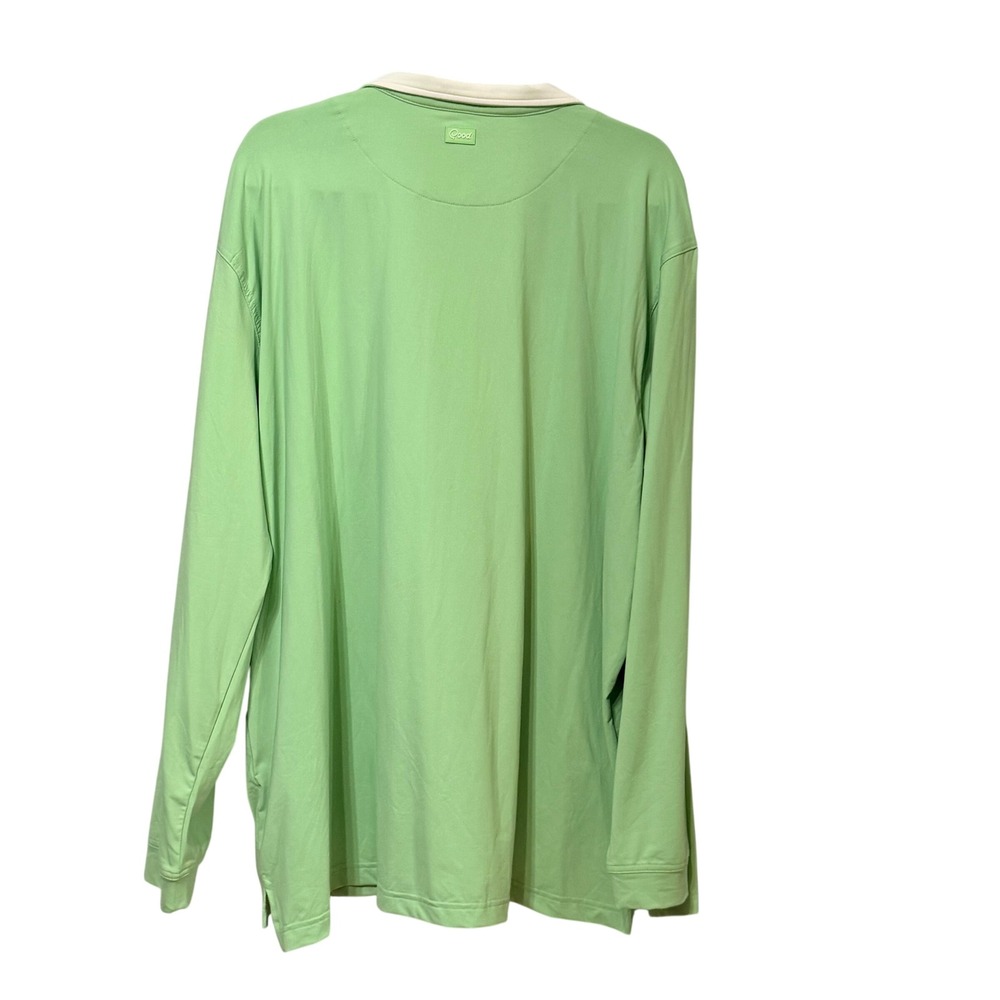Good Good Golf Mens 2XL Fighting For Par Quarter Zip Pullover Light Green NWT - Picture 4 of 9